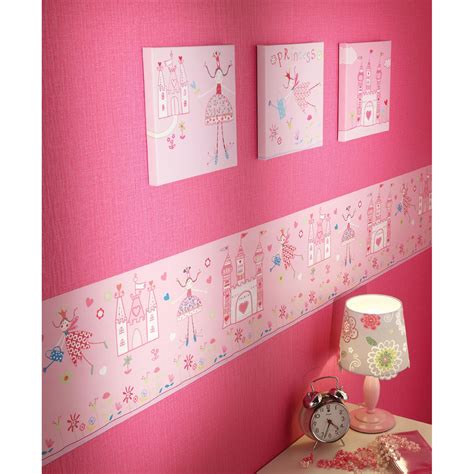 Girls Bedroom Wallpaper Borders Butterfly Fairies Pink Ebay