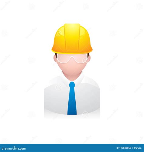 People Avatar Icons Construction Worker Stock Vector Illustration
