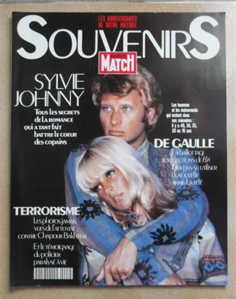 Paris Match Souvenirs 1990 Johnny Hallyday Sylvie Vartan Sophie Marceau Dassin Eur 700