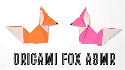 Paper Asmr Origami Fox Easy Paper Fox How To Make Paper Fox