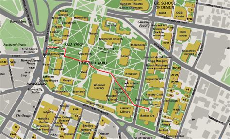 Harvard University Campus Map