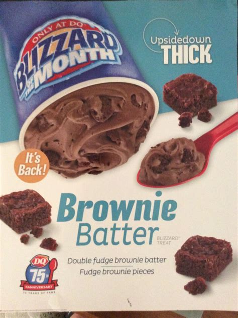 Dairy Queen Promotional Poster Double Fudge Brownie Batter Blizzard
