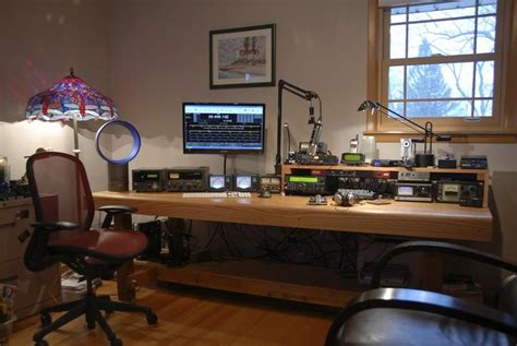 ham radio desk layout