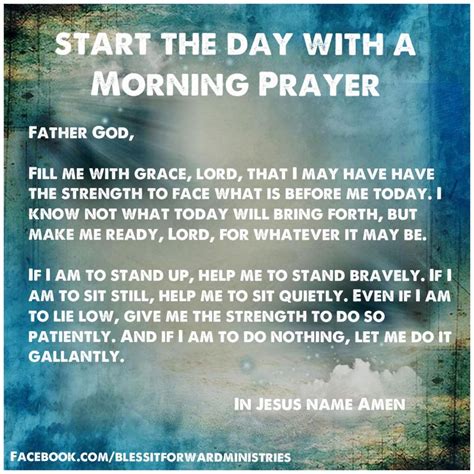 Good Morning Lets Start The Day With A Morning Prayer A Wonderful