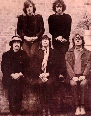 All 5 Members Of Pink Floyd David Gilmour Syd Barrett Nick Mason