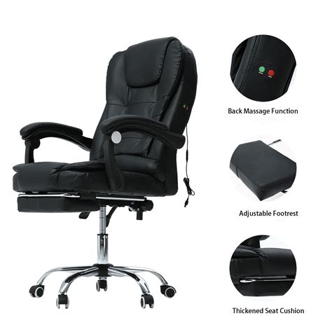 preenex with footrest massage reclining swivel office chair desk computer gaming chair