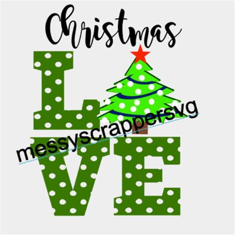 Love Christmas Digital SVG Perfect for the Holidayssvg Cut - Etsy