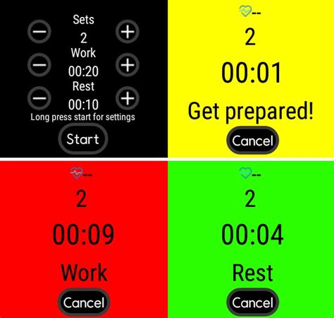 Interval lovers have a need for speed? Interval/Reps/Workout timer widget/app with heart rate