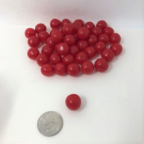 Red Cherry Fruit Sours Chewy Candy Balls 1lb Bag Gummy