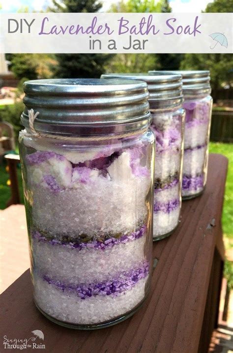Diy Lavender Bath Soak In A Jar Singing Through The Rain Lavender