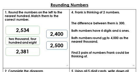 Rounding Numbers Year 6 Worksheet