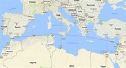 Google Maps Mediterranean Sea