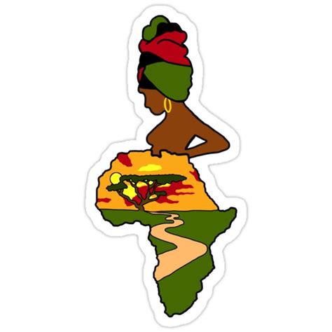 Mother Africa Stickers By Sayers Redbubble