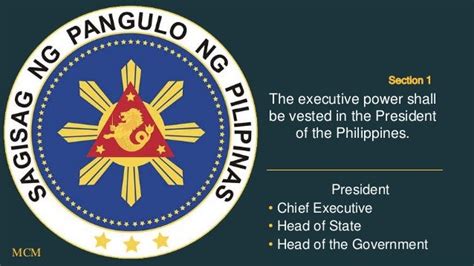 Article 7 Executive Department Philippine Constitution