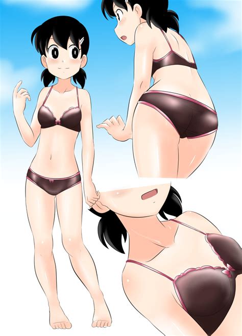 Safebooru 1girl Ass Bandaid Black Hair Bra Closed Mouth Commentary