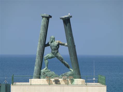 Pillars Of Hercules In Ceuta Pillars Of Hercules Hercules Statue