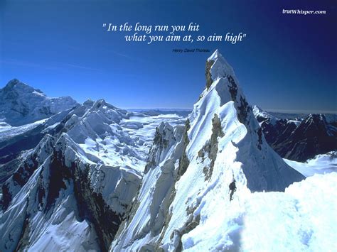 Aim high in your career but stay humble in your heart. Motivational Wallpaper on Aim High: Quote By Henry David thoreau | | Dont Give Up World