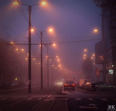 Fog At Dawn City Aesthetic Pretty Pictures Night Aesthetic
