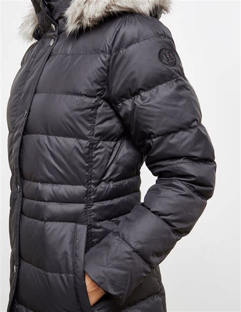 Tommy Hilfiger Tyra Long Down Padded Jacket Black Lyst