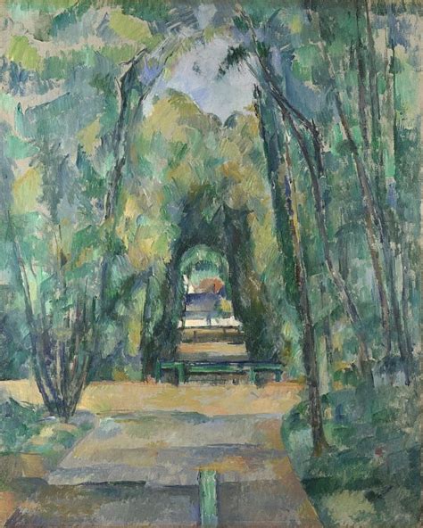 Allee Bei Chantilly 1888 Von Paul Cézanne Kunstdruck