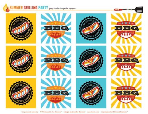 Free Printables Summer Grilling Party Or Bbq Party Hostess With The Mostess® Summer Grill