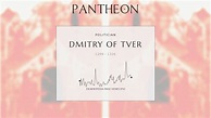 Dmitry of Tver Biography - Prince of Tver (1318–1326) | Pantheon
