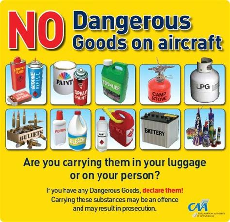 No Dangerous Goods On Aircraft Issued By Civil Avîation Authority Of