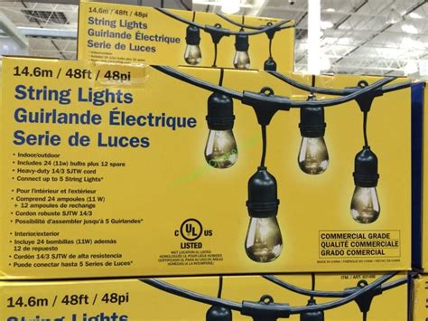 Every hanging outdoor string lights at costco to be a major part to be able to match between theme. Feit Electric 48 Ft String Lights Outdoor Weatherproof - CostcoChaser