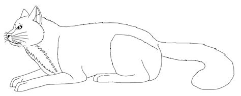 Cat Laying Down Line Art By Pitthekidicarus On Deviantart