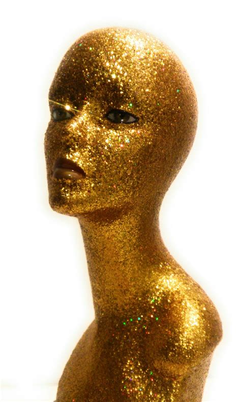 Gold Iridescent Mannequin Head Mannequin Heads Iridescent Wigs For
