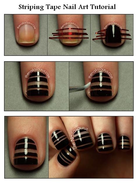 Manicure Tutorials Striping Tape Nail Art Tutorial