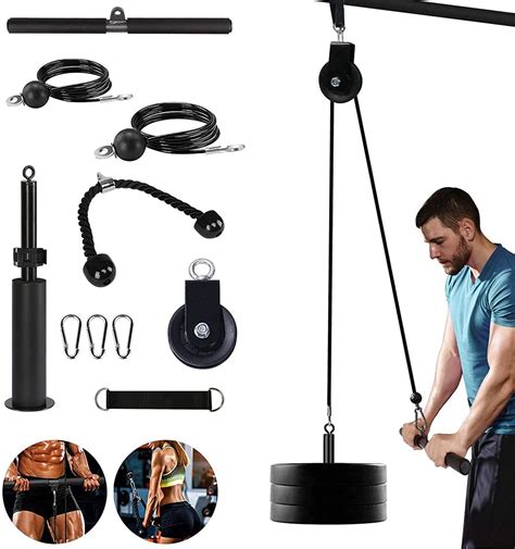 Buy Fitness Lat And Lift Pulley System Dual Cable Machine18m And 2