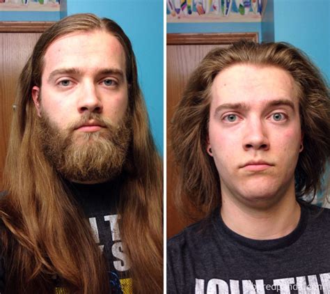 50 Men Before And After Shaving Their Beards Bored Panda