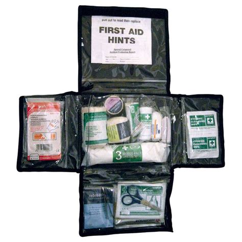 Bushcraft Lifesaver First Aid Kit Black Outdoorgb