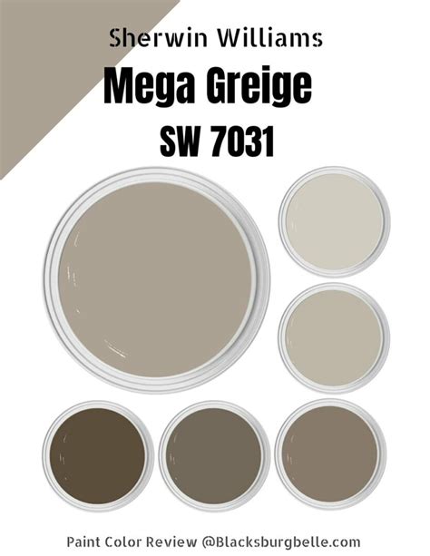 Sherwin Williams Mega Greige Palette Coordinating And Inspirations
