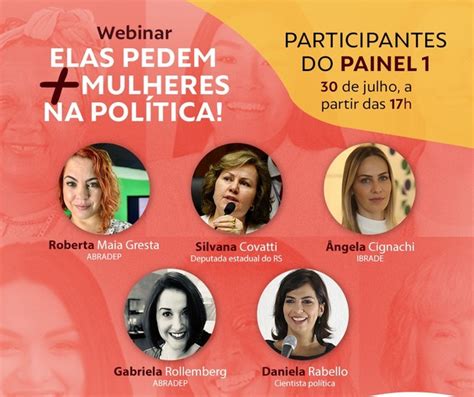 Mulheres Na Pol Tica Webin Rio Debaterepresenta O Das Mulheres No