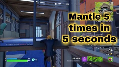 Mantle 5 Times In 5 Seconds L Daily Bugle Location L Fortnite Season 2