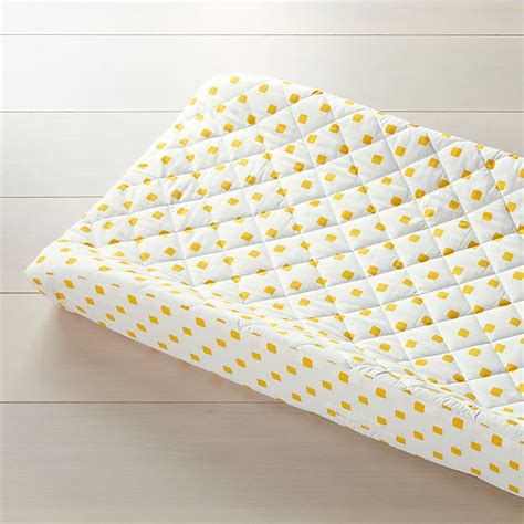 Yellow Square Changing Pad Cover Reviews Crate And Barrel