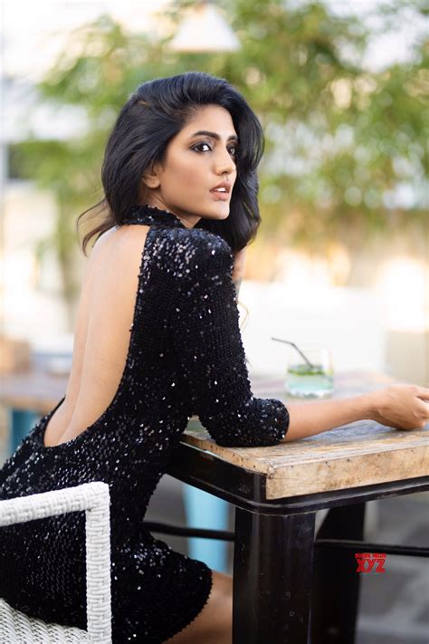 Actress Eesha Rebba New Sexy Back Stills In Sexy Black Dress Social