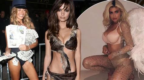 most x rated halloween outfits from emily ratajkowski s busty display to georgia steel s bum