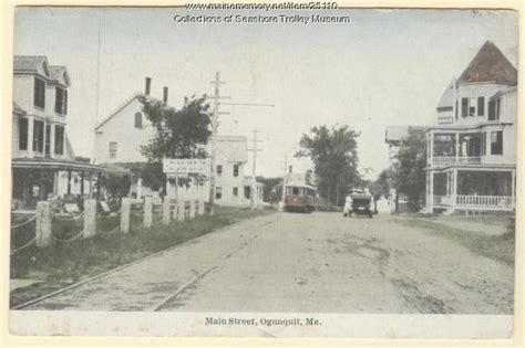 Main Street Ogunquit Ca 1920 Maine Memory Network