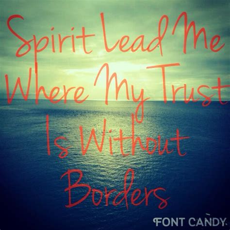 Hillsong Ocean Lyric Spirit Lead Me Where My Trust Is Without Borders