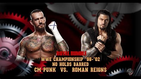 Roman Reigns Vs Cm Punk One One One Match Wwe2k15 Gameplay Youtube