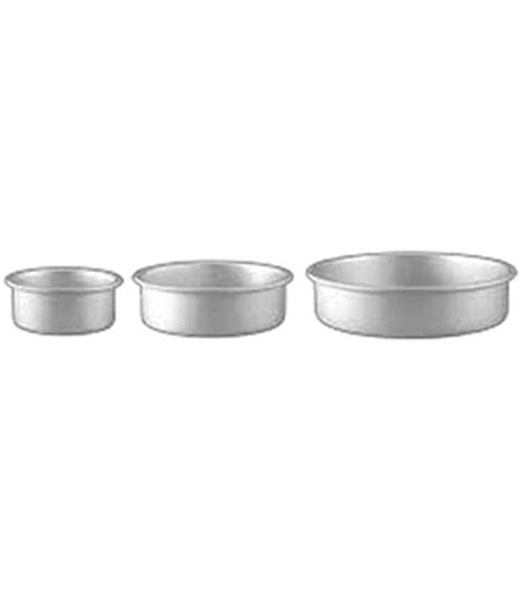 Aluminum Round Cake Pans 3 Piece Set With 8 6 And 4