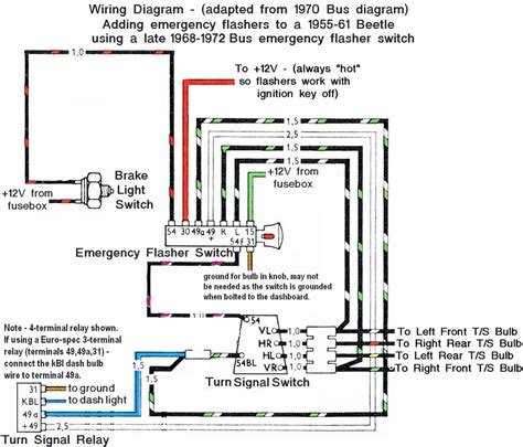 Diagram Emergency Flasher Switch Wiring Diagram Vw Bug