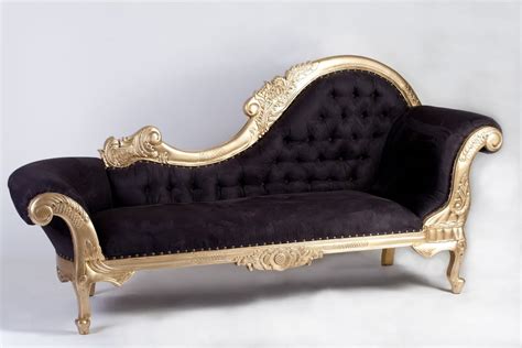 Secondhand Hotel Furniture Lounge And Bar 2x Gold Chaise Lounge