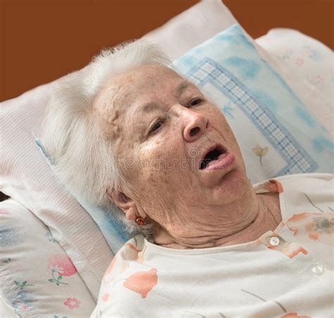 Sick Senior Woman Stock Photo Image 40243714