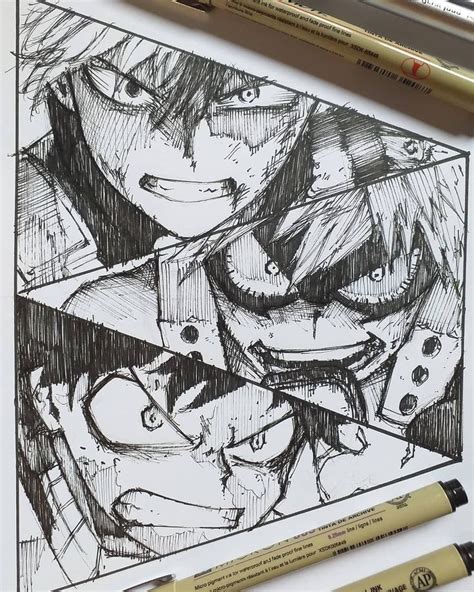 Pin By Ritika On My Hero Academia Anime Art Anime Sketch Anime