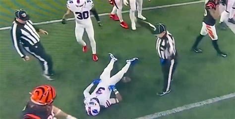 Watch Buffalo Bills Damar Hamlin Collapses On Field During Monday Night Football Game