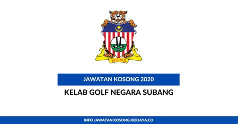 Subang national golf club (malay: Jawatan Kosong Terkini Kelab Golf Negara Subang • Kerja ...